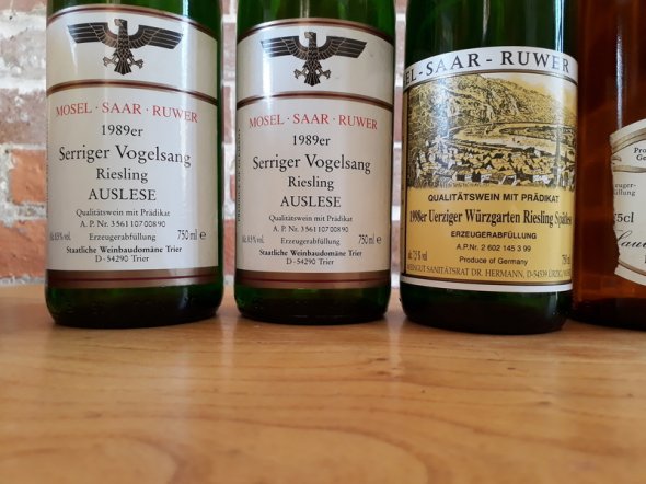 Mosel and Rheinhessan White Wines from the 1990s