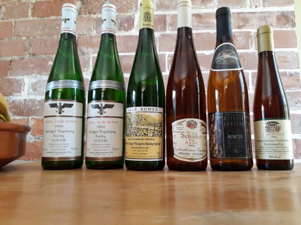 Mosel and Rheinhessan White Wines from the 1990s