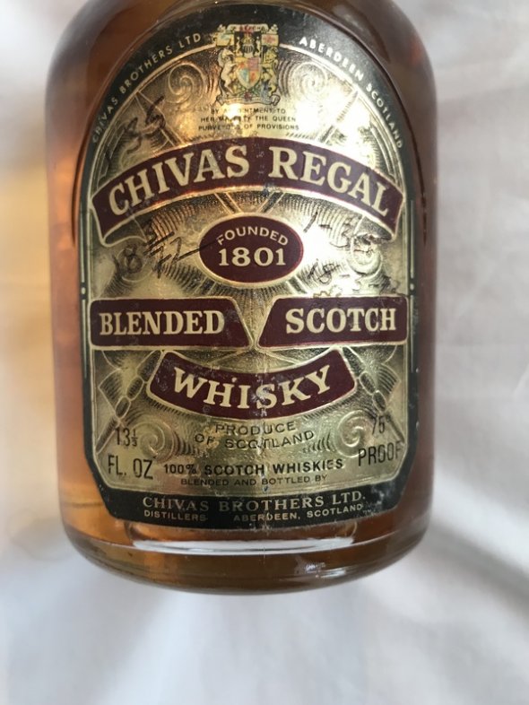 1950's Chivas Regal  13/12 fl oz 75 proof - very rare 