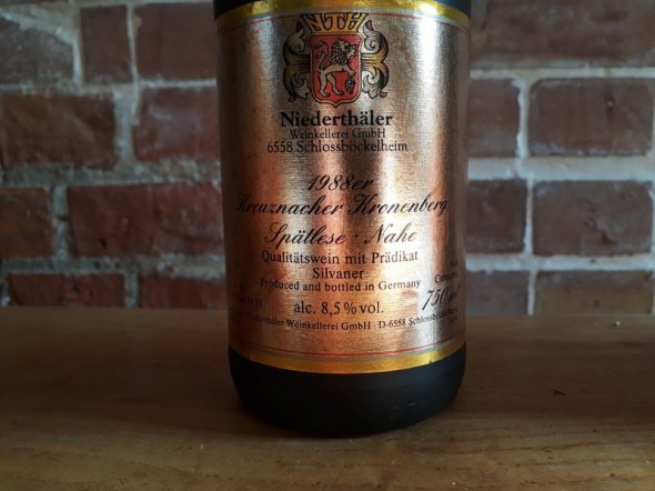Kreuznacher Kronenberg Spatlase Nahe 1988