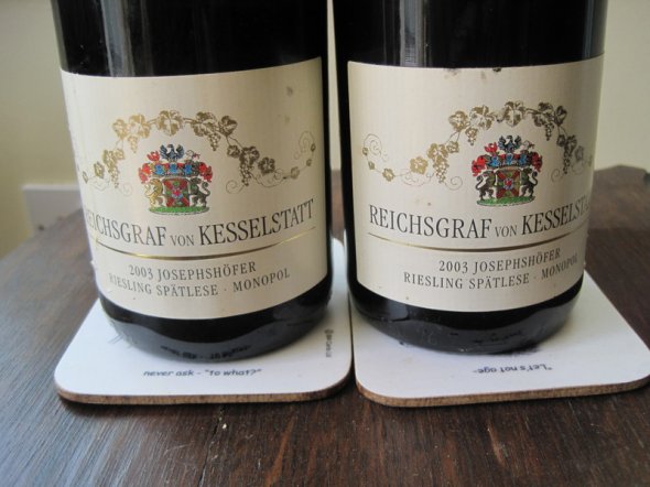 Josephshofer Riesling Spatlese 2003 von Kesselstatt (WS 91)