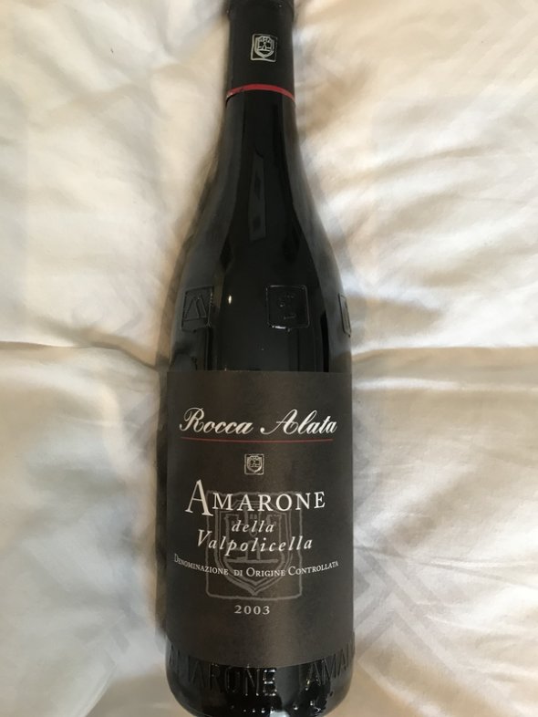 2003 Amarone DOC -Rocca Alata - perfect bottle