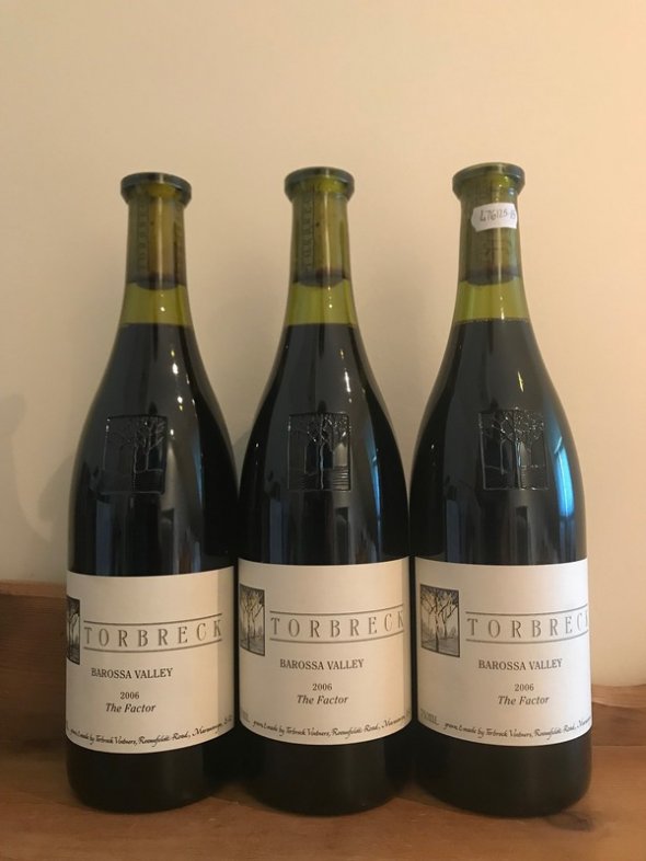The Factor Shiraz, Torbreck, 2006 (ERP 94+ pts)