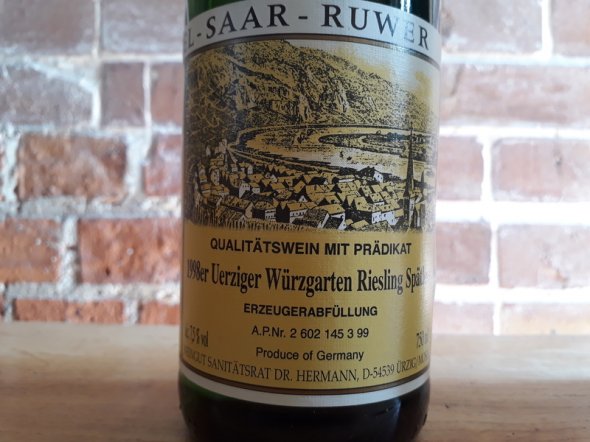 Uerziger Wurzgarten Reisling Spatlase 1988