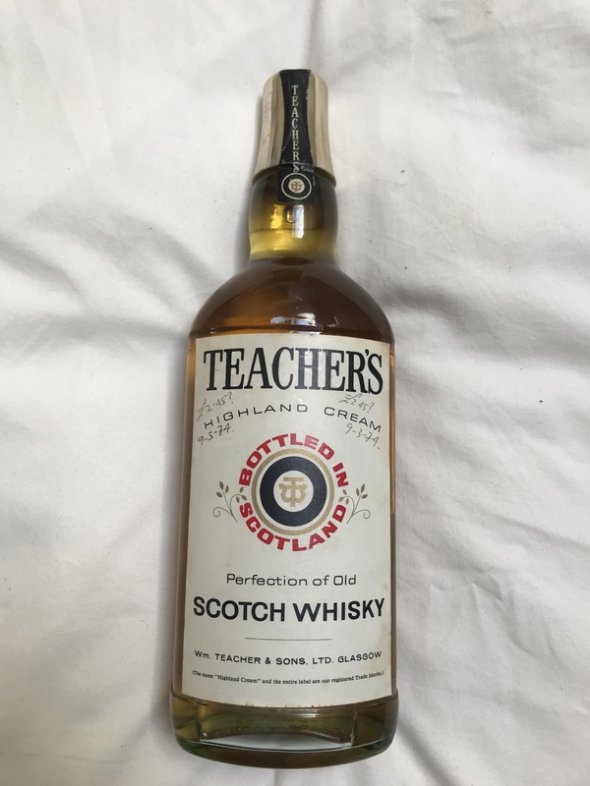 1960's Teachers whisky - rare bottle 