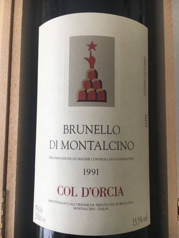 1991 Col d’Orcia Brunello di Montalcino Double Magnum 94points AG