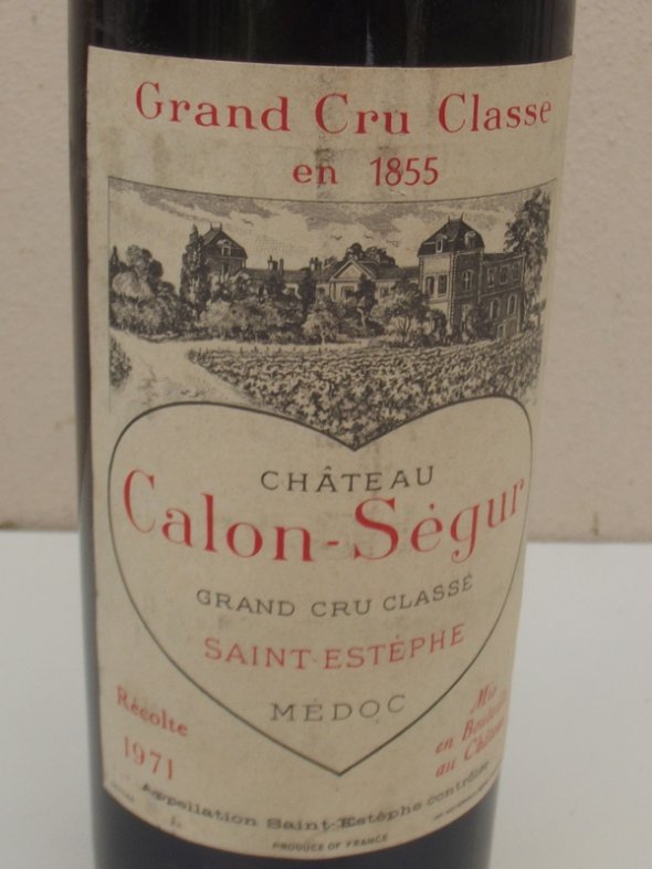 1971 Château CALON-SEGUR / 3rd Growth St Estèphe