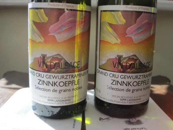 Gewurztraminer Zinnkoepfle Alsace Grand Cru Selection de Grains Nobles 1989 Seppi Landmann