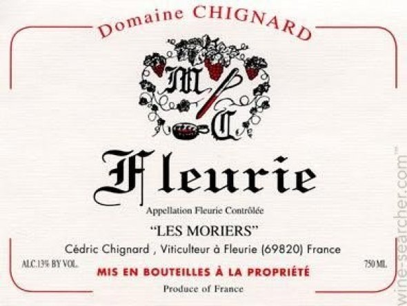 Domaine Chignard, Fleurie "Les Moriers", Cru Beaujolais, France