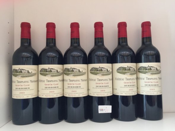 Chateau Troplong Mondot 2003 (6 bottles) September Lot 26.