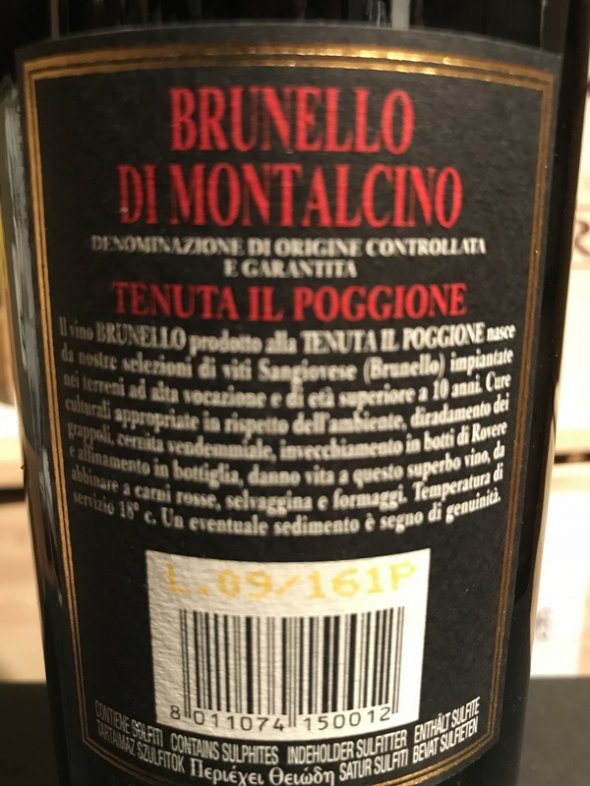 Il Poggione Brunello Di Montalcino 2004 (RP 95, Vinous 95)