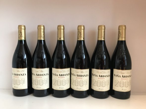 Vina Ardanza Reserva 2007 (6 bottles) September Lot 74.