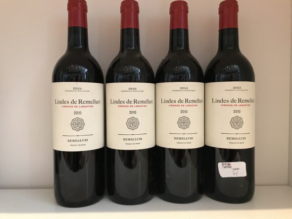 Remelluri Lindes de Remelluri Vinedos de Labastida 2010 (4 bottles) September Lot 77.