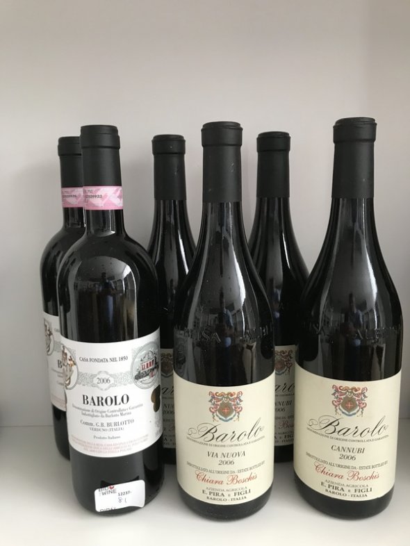 2006 Barolo Tasting Case (6 bottles) September Lot 83.