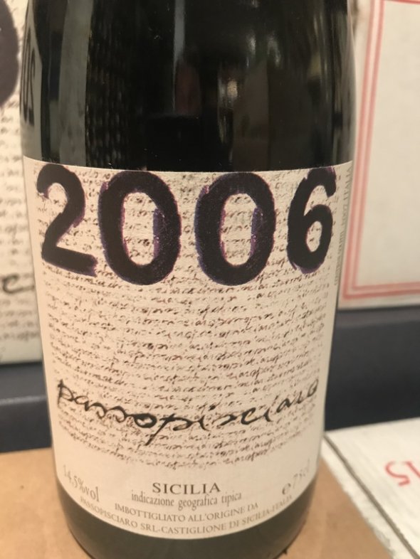 Passopisiaro Passorosso Andrea Franchetti Terre Siciliane IGT 2006 RP93 ST93