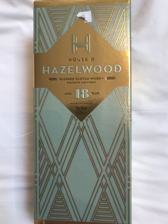 18 yr old Scotch whisky - House of Hazelwood - Crystal decanter perfect bottle