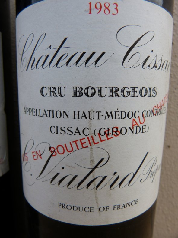 1983 Château CISSAC / Haut Médoc Cru Bourgeois