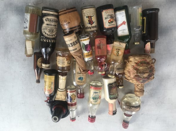 100 miniature spirits  - Old whisky, gin , rum slivovitz lots of different ones !