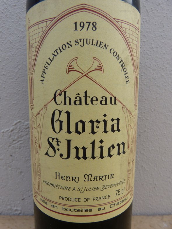 1978 Château GLORIA / Saint Julien.