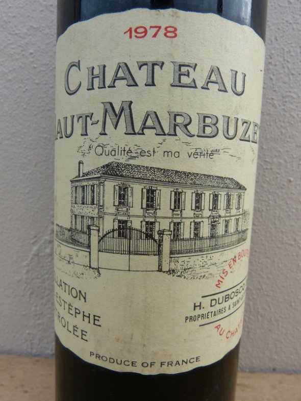 1978 Château HAUT-MARBUZET / St Estèphe