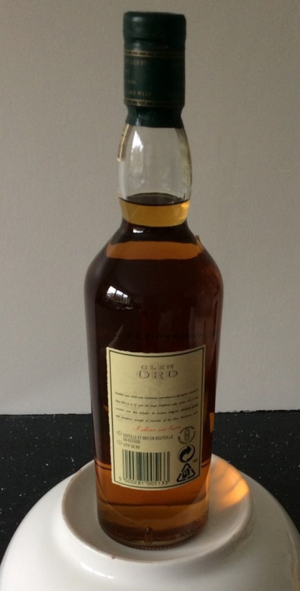 Rare Glen Ord 12 year old Single Malt Whisky - Old Label 