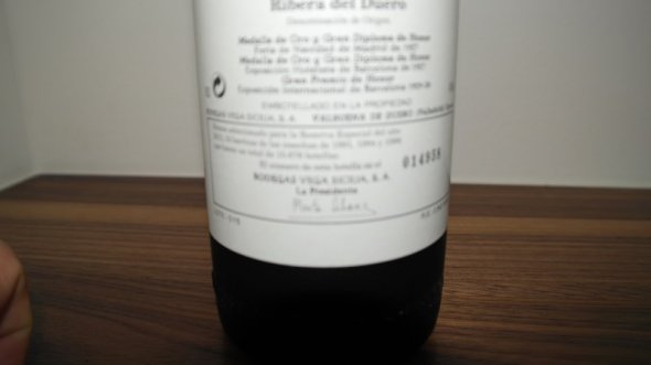 Vega Sicilia Reserva Especial "Unico" vintage mix 91, 94 and 98 (2011 release) 
