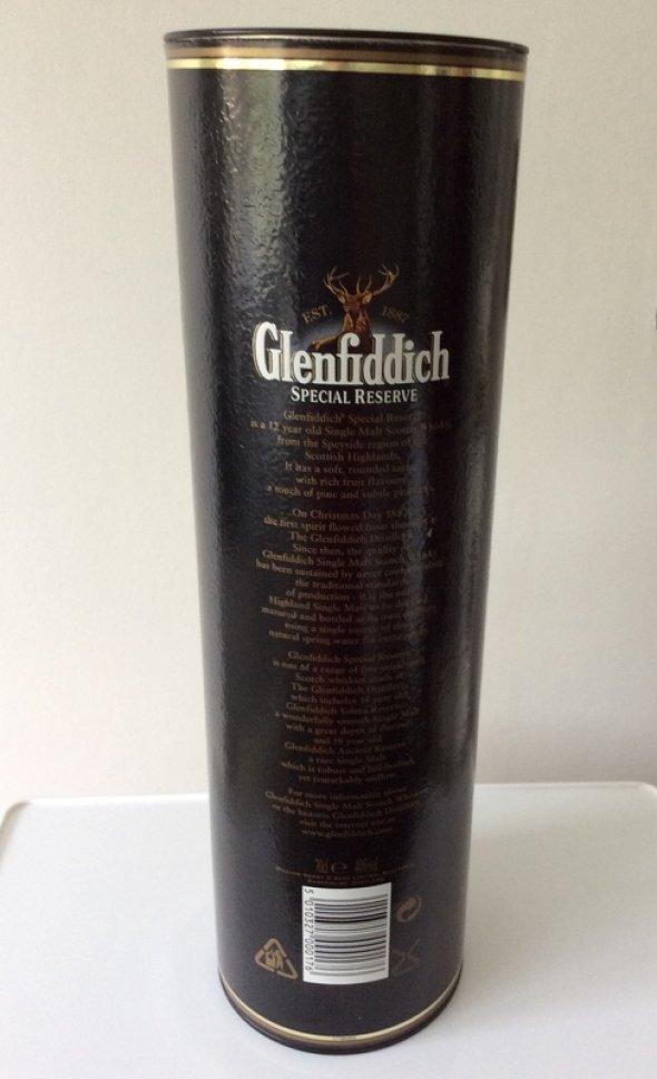 Glenfiddich 12 year old Special Reserve in Old Presentation Box - Discontinued