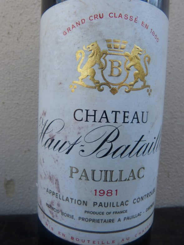 1981 Château HAUT-BATAILLEY / Pauillac 5th Growth