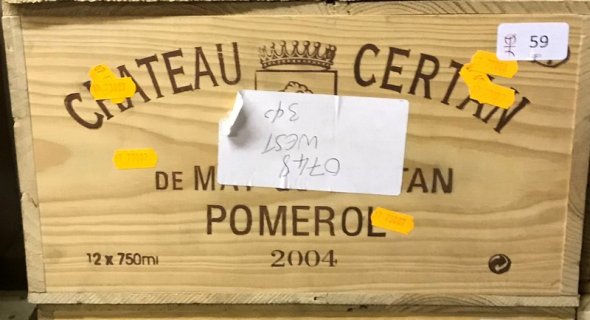 Chateau Certan de May 2004 [OWC of 12 bottles] [October Lot 65.]