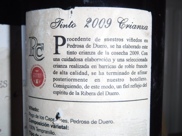 2 x 2009 Pago de los Capellanes Crianza, Ribera del Duero, Spain
