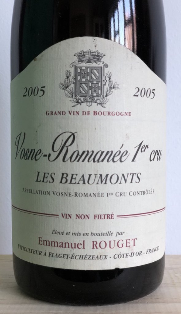1 x Bt Vosne Romanee 1er Cru Les Beamonts Emmanuel Rouget 2005