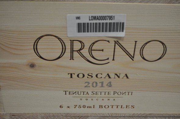 Tenuta Sette Ponti Oreno Toscana IGT 2014 [OWC of 6 bottles] [October Lot 231]