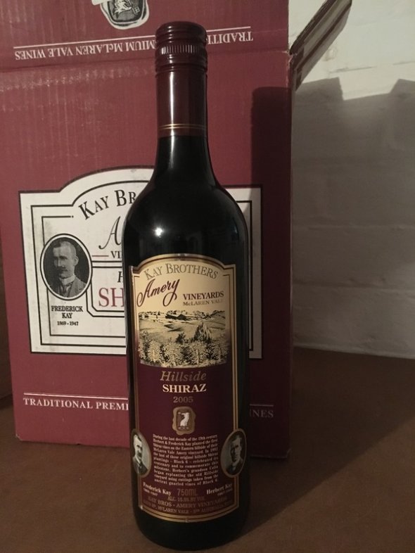 2005 Kay Brothers Amery Vineyards Hillside Shiraz (RP 93 pts) - No Reserve