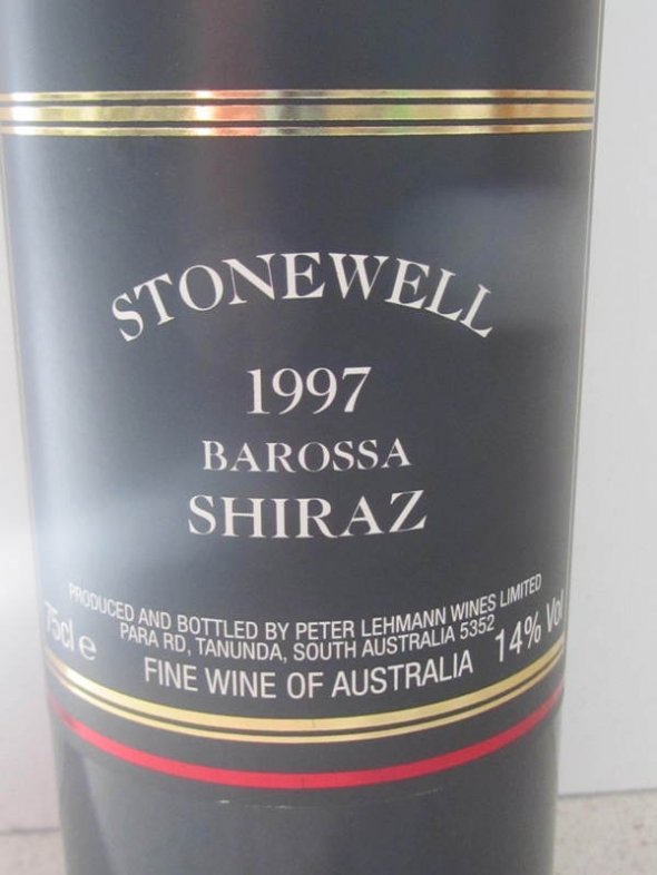 Peter Lehmann Stonewell Shiraz 1997