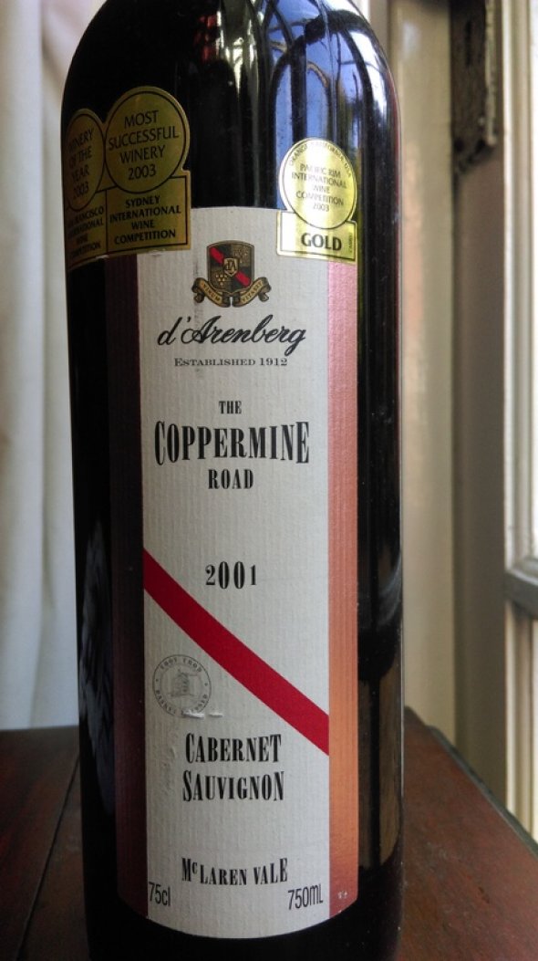 d'Arenberg Coppermine Road 2001 93/100 WA
