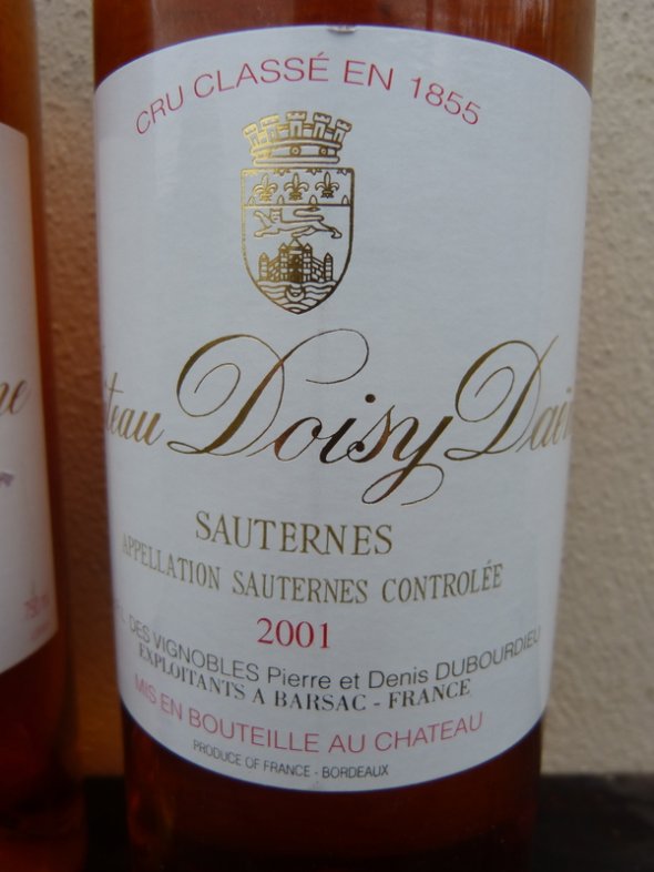 2001 Ch&acirc;teau DOISY DAENE / Barsac-Sauternes / RP 95