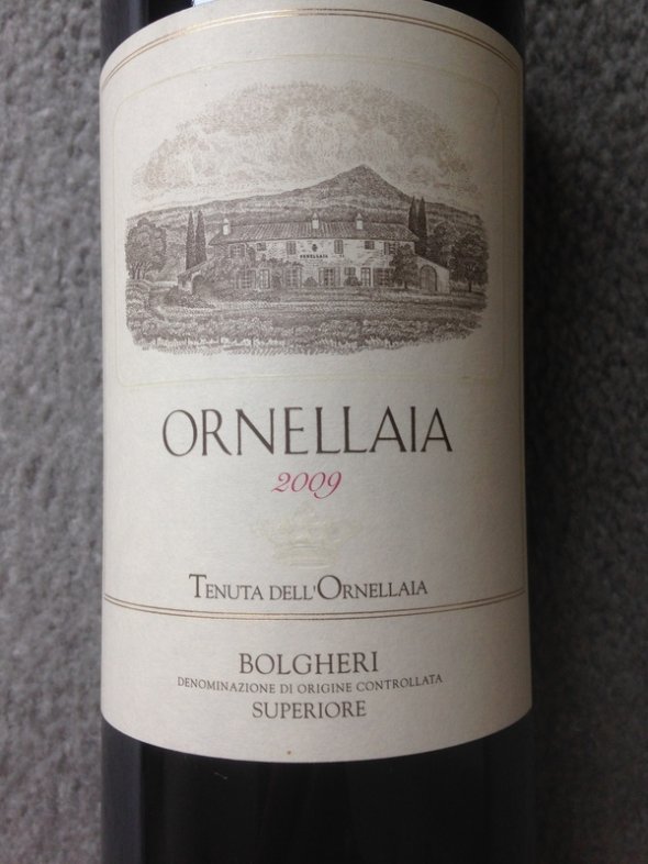 ORNELLAIA 2009 BOLGUERI SUPERIORE ITALY