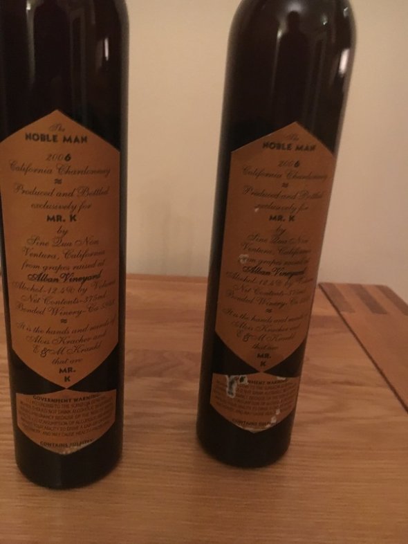Sine Qua Non Mr K The Noble Man 2006 (WS - &pound;162)