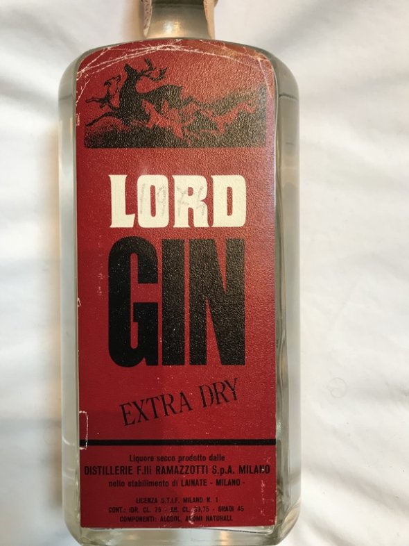 1960's Lord Gin - rare old bottle