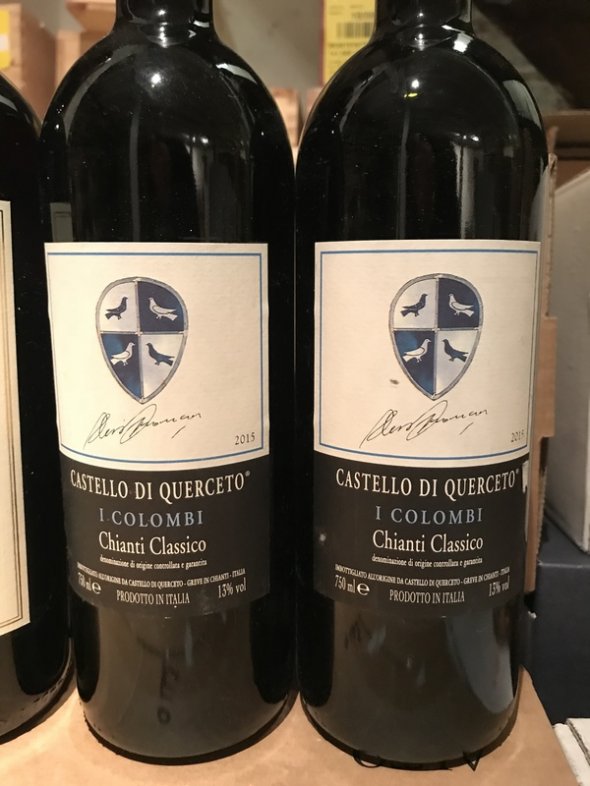 4 Tuscan Drinkers - Il Poggione Rosso Di Montalcino 2015 and Castello Di Querceto I Colombi Chianti 2015
