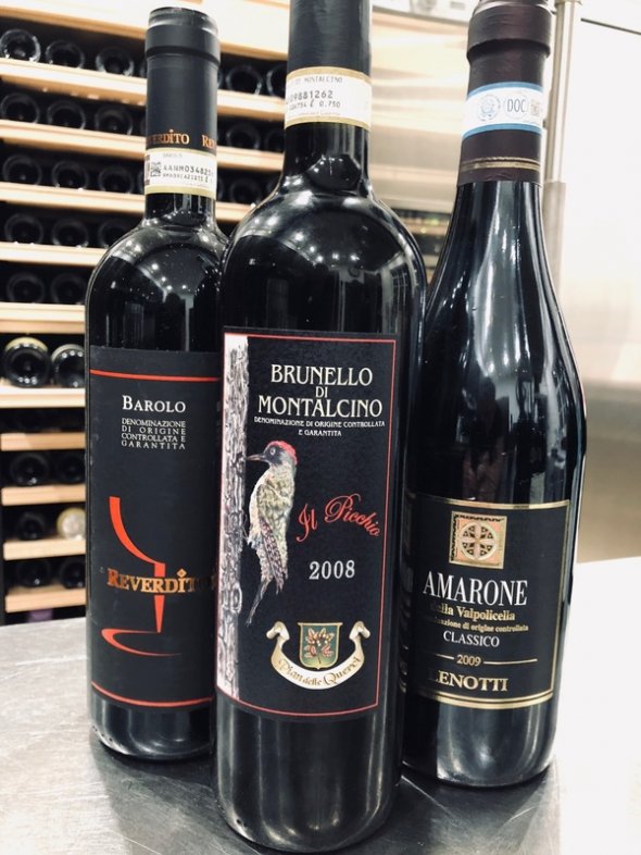 Barolo 2011, Amarone 2009 & Brunello 2008 - 