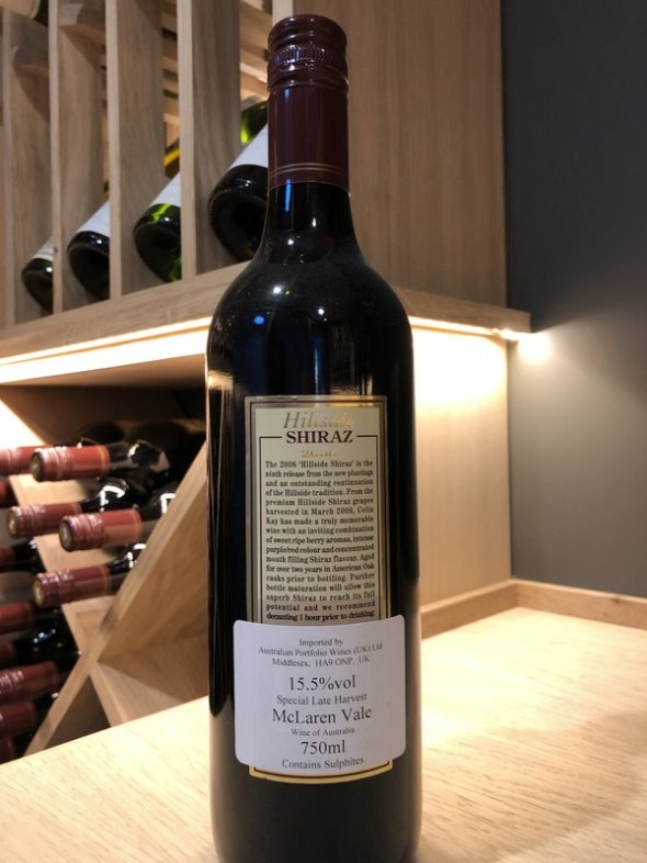 2006 Kay Brothers Hillside Shiraz - 93 pts! - a magnificent wine