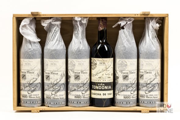 Lopez de Heredia Vina Tondonia Gran Reserva Tinto 1987 [OWC of 6 bottles] [Spain Lot 28A-G]