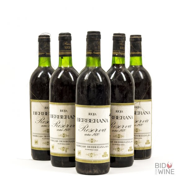 Bodegas Berberana Reserva 1970 [6 bottles] [Spain Lot 34]