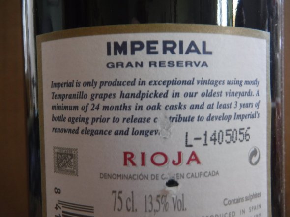 2007 CVNE Imperial Gran Reserva,  Rioja 