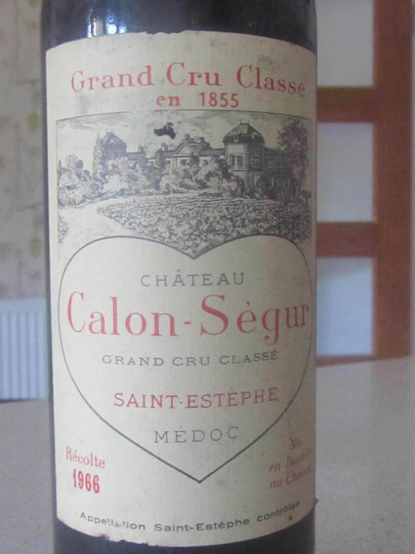 Ch. Calon Segur 1966. St Estephe. Bordeaux.