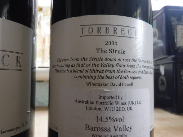 3 x 2004 Torbreck "The Struie" Shiraz , Barossa Valley