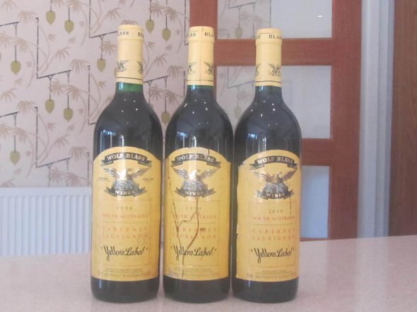 Wolf Blass Yellow Label Mini Verticle 1998, 99, 2000