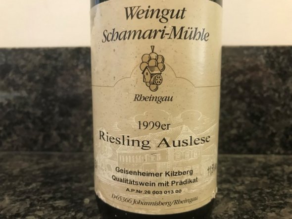 Geisenheimer Kilzberg Riesling Auslese Rheingau Weingut Schamari-M&uuml;hle