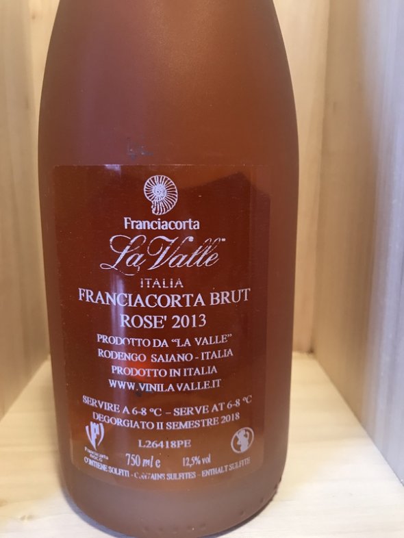 Franciacorta Brut Ros&egrave; DOCG 2013 &ndash; Vini La Valle